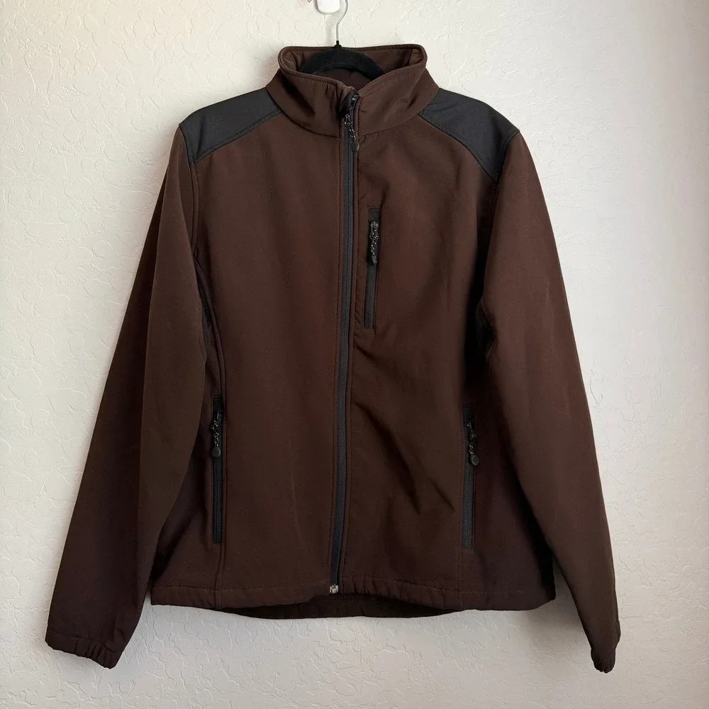 Black Diamond Men's Full Zip Soft Shell Jacket French Roast Brown Medium 189620